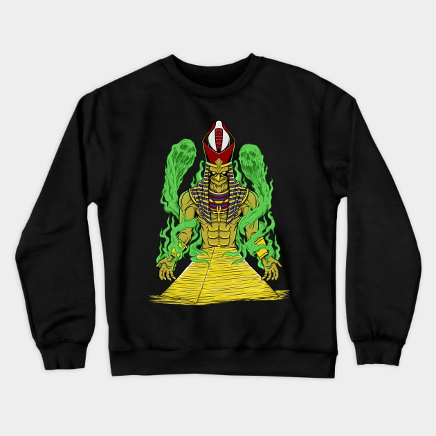 Horus God of Kingship and the Sky Crewneck Sweatshirt by svthyp